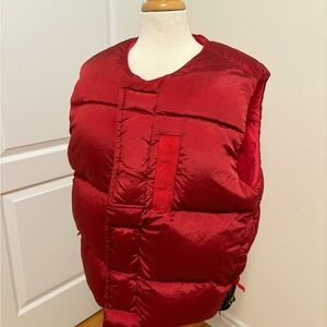 Stone Island Red and Black Patch Detail